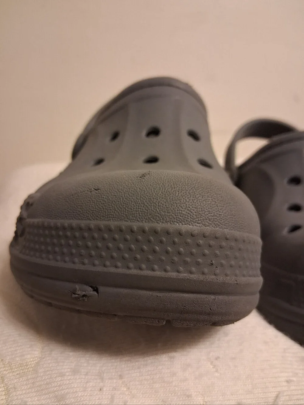 Kids Gray Lined Clog Shoes size C13